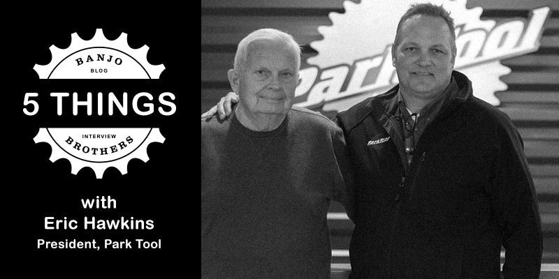 Eric Hawkins and his father, Howard, the Founder of Park Tool. Park Tool was founded in 1963. 
