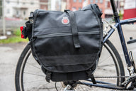 Pannier Backpack Shown on a bicycle from Banjo Brothers