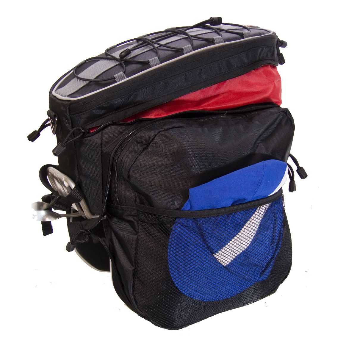 Rack Top Pannier Bag, Expanding, Black-Banjo Brothers