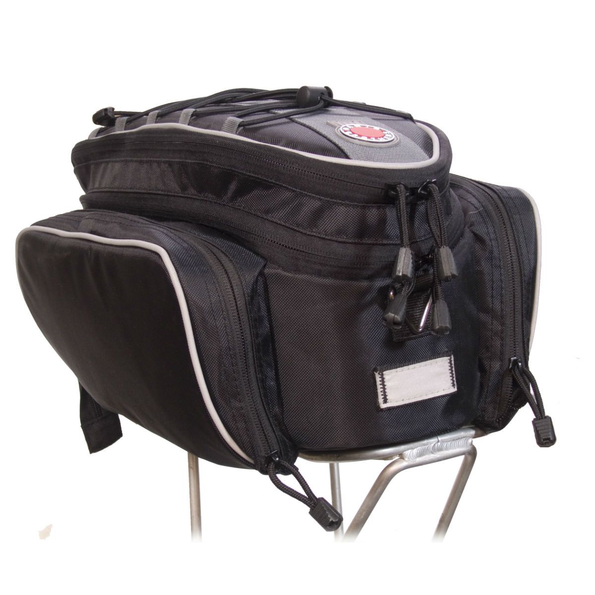 Rack Top Pannier Bag, Expanding, Black-Banjo Brothers