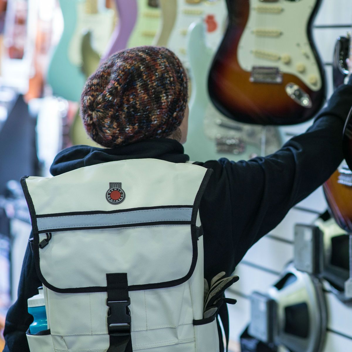 Metro Backpack, White - Cosmetic 2nds-Banjo Brothers