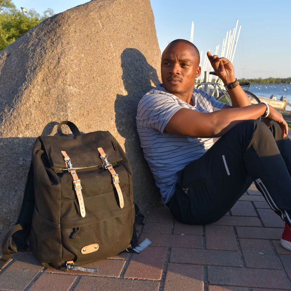 Banjo Brothers Waxed Canvas Cycling Rucksack